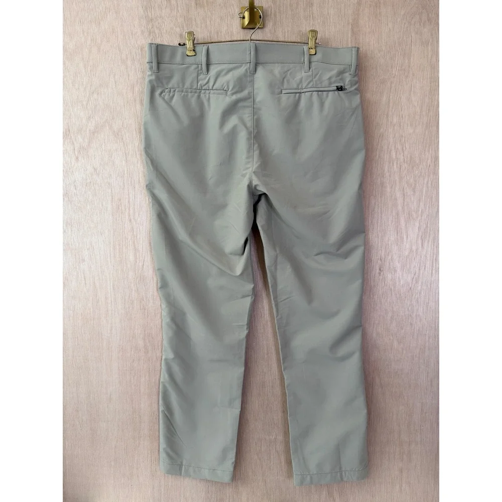 Banana Republic Mens Beige Straight Leg Technical Pants 36x29